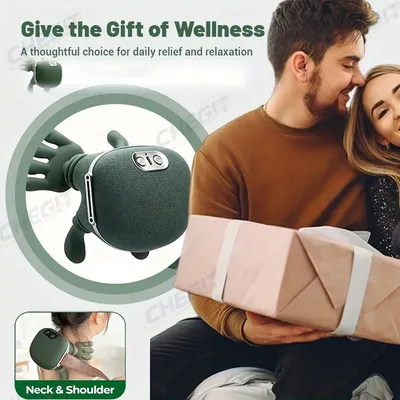 전기 시아추 목 어깨 마사지기 깊은 주무름 손가락 압력으로 근육 이완 및 등/어깨 통증 완화